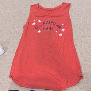 All American mama maternity tank
